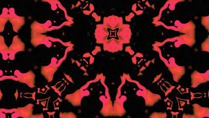 Abstract Radiant Burst with Soft Grain Texture, Symmetrical Glow Pattern in Psychedelic Style, Radiating Circular Abstract with Subtle Noise, Kaleidoscopic Starburst with Gradient Flow