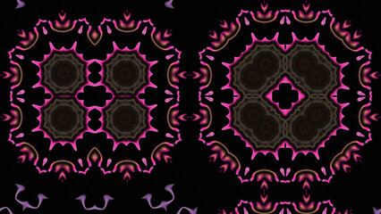 Abstract Radiant Burst with Soft Grain Texture, Symmetrical Glow Pattern in Psychedelic Style, Radiating Circular Abstract with Subtle Noise, Kaleidoscopic Starburst with Gradient Flow