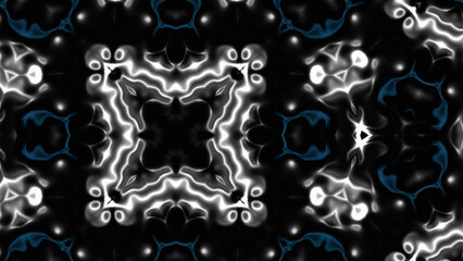 Abstract Radiant Burst with Soft Grain Texture, Symmetrical Glow Pattern in Psychedelic Style, Radiating Circular Abstract with Subtle Noise, Kaleidoscopic Starburst with Gradient Flow