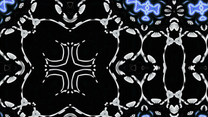 Abstract Radiant Burst with Soft Grain Texture, Symmetrical Glow Pattern in Psychedelic Style, Radiating Circular Abstract with Subtle Noise, Kaleidoscopic Starburst with Gradient Flow