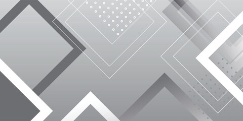 Obraz premium Abstract Geometric Shapes in Grayscale with Modern Design.