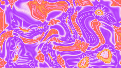 Obraz premium Fluid Marble Texture with Organic Flow, Abstract Liquid Pattern with Wavy Structure, Melted Surface Design with Soft Transitions, Psychedelic Swirl Texture with Marble Effect