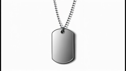 Blank metal dog tag