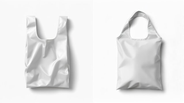 Blank reusable shopping bags