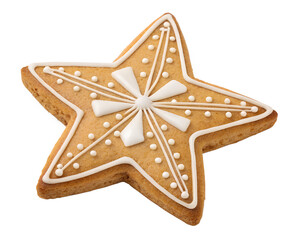 gingerbread cookies isolated on white