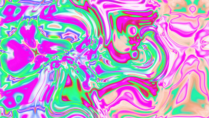 Naklejka premium Fluid Marble Texture with Organic Flow, Abstract Liquid Pattern with Wavy Structure, Melted Surface Design with Soft Transitions, Psychedelic Swirl Texture with Marble Effect