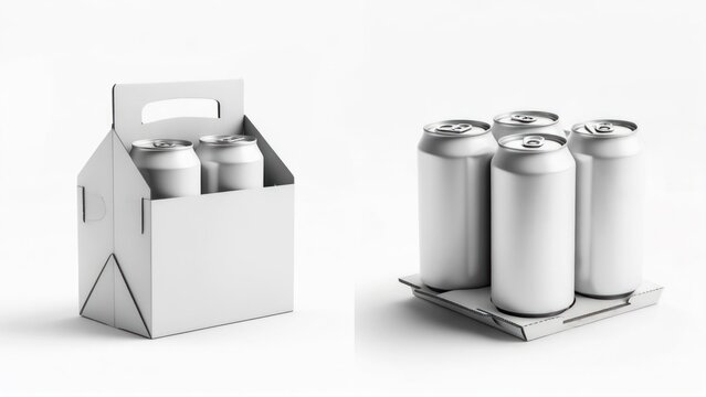 Blank soda can carrier