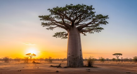 Fototapeta premium sunset in the desert
