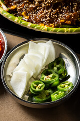 Jalapenos and veggies