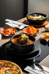 Dinner at a hot pot restaurant