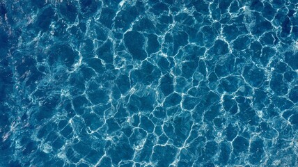 Obraz premium Aerial view of clear turquoise ocean water. AI image