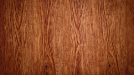 Naklejka premium Rich brown wood texture with natural grain patterns. AI image