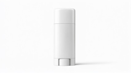 Blank white lip balm container