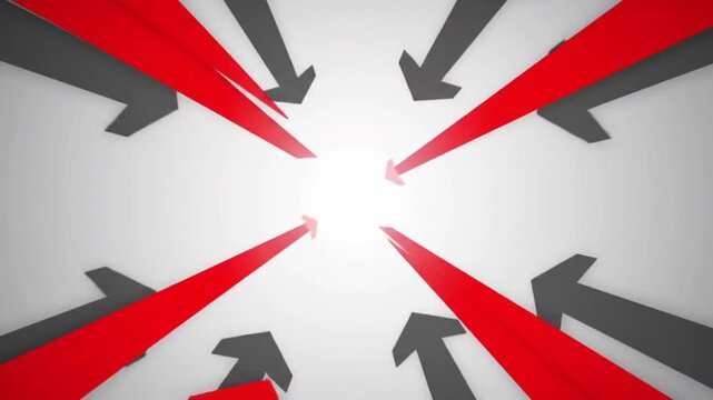 Abstract Arrow Animation With Directional Graphics And Modern Transitions Perfect For Intros