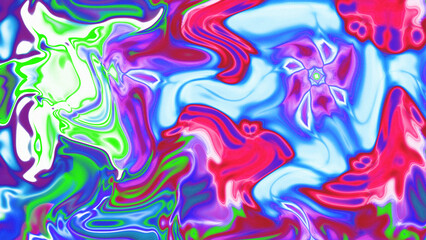 Obraz premium Fluid Marble Texture with Organic Flow, Abstract Liquid Pattern with Wavy Structure, Melted Surface Design with Soft Transitions, Psychedelic Swirl Texture with Marble Effect