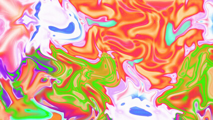 Obraz premium Fluid Marble Texture with Organic Flow, Abstract Liquid Pattern with Wavy Structure, Melted Surface Design with Soft Transitions, Psychedelic Swirl Texture with Marble Effect