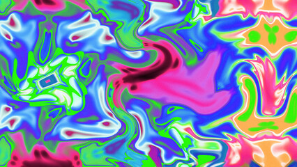 Obraz premium Fluid Marble Texture with Organic Flow, Abstract Liquid Pattern with Wavy Structure, Melted Surface Design with Soft Transitions, Psychedelic Swirl Texture with Marble Effect