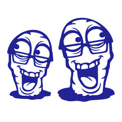 2 Worm Nerd Geek Friends Smart Horn-rimmed Glasses Team