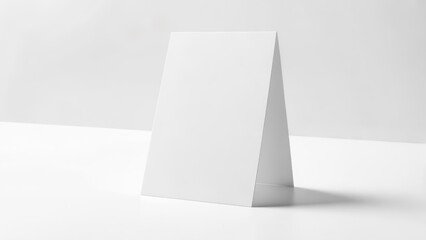 Fototapeta premium Blank white table tent