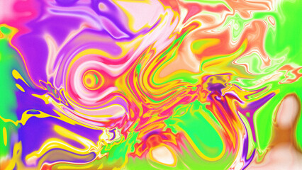 Obraz premium Fluid Marble Texture with Organic Flow, Abstract Liquid Pattern with Wavy Structure, Melted Surface Design with Soft Transitions, Psychedelic Swirl Texture with Marble Effect