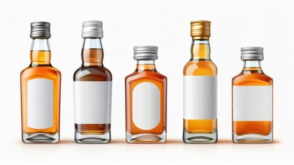 Bottles of amber liquid