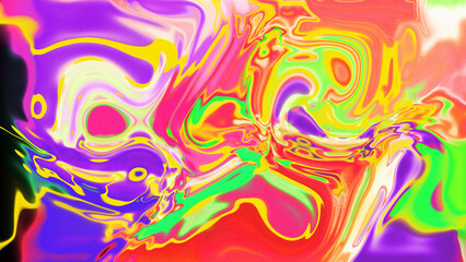 Obraz premium Fluid Marble Texture with Organic Flow, Abstract Liquid Pattern with Wavy Structure, Melted Surface Design with Soft Transitions, Psychedelic Swirl Texture with Marble Effect