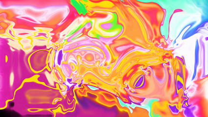 Fototapeta premium Fluid Marble Texture with Organic Flow, Abstract Liquid Pattern with Wavy Structure, Melted Surface Design with Soft Transitions, Psychedelic Swirl Texture with Marble Effect