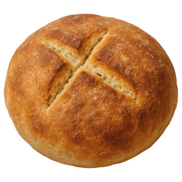 Chilean pan amasado rustic round bread loaf