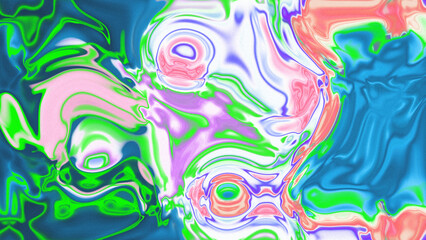 Obraz premium Fluid Marble Texture with Organic Flow, Abstract Liquid Pattern with Wavy Structure, Melted Surface Design with Soft Transitions, Psychedelic Swirl Texture with Marble Effect