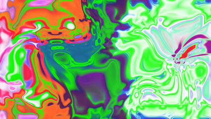 Fototapeta premium Fluid Marble Texture with Organic Flow, Abstract Liquid Pattern with Wavy Structure, Melted Surface Design with Soft Transitions, Psychedelic Swirl Texture with Marble Effect