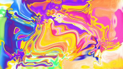 Fototapeta premium Fluid Marble Texture with Organic Flow, Abstract Liquid Pattern with Wavy Structure, Melted Surface Design with Soft Transitions, Psychedelic Swirl Texture with Marble Effect