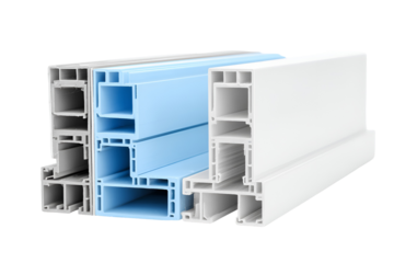 PVC window profiles different colors construction materials