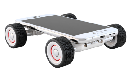 Smartphone on Wheels Mobile Car Concept