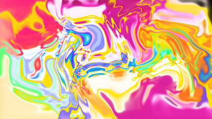Obraz premium Fluid Marble Texture with Organic Flow, Abstract Liquid Pattern with Wavy Structure, Melted Surface Design with Soft Transitions, Psychedelic Swirl Texture with Marble Effect