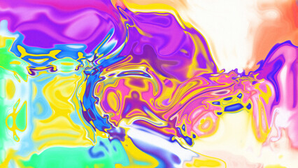 Fototapeta premium Fluid Marble Texture with Organic Flow, Abstract Liquid Pattern with Wavy Structure, Melted Surface Design with Soft Transitions, Psychedelic Swirl Texture with Marble Effect