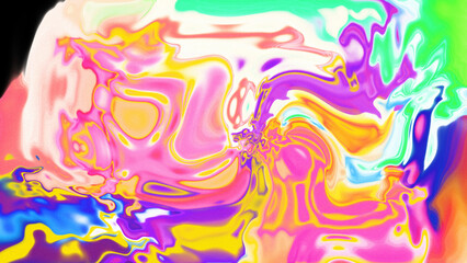 Fluid Marble Texture with Organic Flow, Abstract Liquid Pattern with Wavy Structure, Melted Surface Design with Soft Transitions, Psychedelic Swirl Texture with Marble Effect