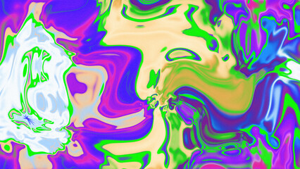 Fototapeta premium Fluid Marble Texture with Organic Flow, Abstract Liquid Pattern with Wavy Structure, Melted Surface Design with Soft Transitions, Psychedelic Swirl Texture with Marble Effect