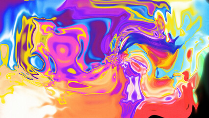 Fototapeta premium Fluid Marble Texture with Organic Flow, Abstract Liquid Pattern with Wavy Structure, Melted Surface Design with Soft Transitions, Psychedelic Swirl Texture with Marble Effect