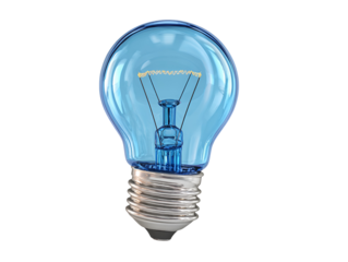 Blue lightbulb idea innovation bright electric energy