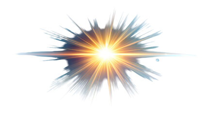 Bright Starburst Explosion Cosmic Energy Light Rays