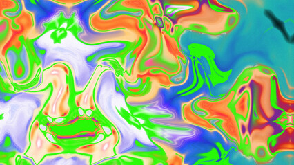 Fototapeta premium Fluid Marble Texture with Organic Flow, Abstract Liquid Pattern with Wavy Structure, Melted Surface Design with Soft Transitions, Psychedelic Swirl Texture with Marble Effect