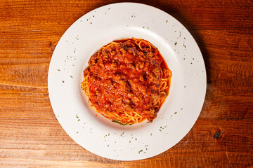 Spaghetti with meat sauce