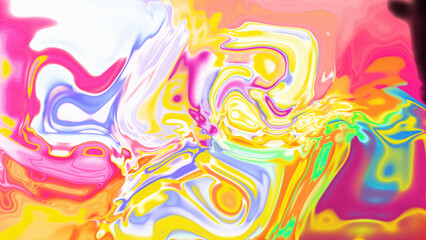 Fototapeta premium Fluid Marble Texture with Organic Flow, Abstract Liquid Pattern with Wavy Structure, Melted Surface Design with Soft Transitions, Psychedelic Swirl Texture with Marble Effect