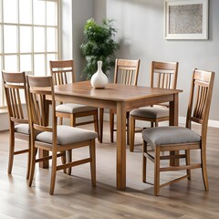 Fototapeta premium set of furniture table and chair