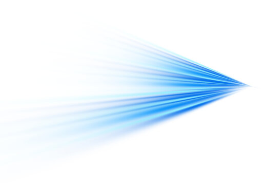 PNG Bright blue light streaks emanating from a single point against a transparent background