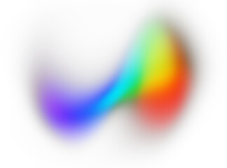 PNG Abstract spectrum of light swirls against a transparent background