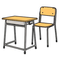 机と椅子