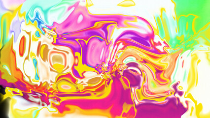 Fototapeta premium Fluid Marble Texture with Organic Flow, Abstract Liquid Pattern with Wavy Structure, Melted Surface Design with Soft Transitions, Psychedelic Swirl Texture with Marble Effect