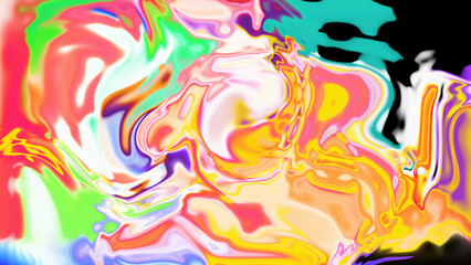 Obraz premium Fluid Marble Texture with Organic Flow, Abstract Liquid Pattern with Wavy Structure, Melted Surface Design with Soft Transitions, Psychedelic Swirl Texture with Marble Effect
