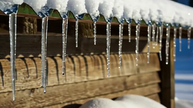 icicles on a roof